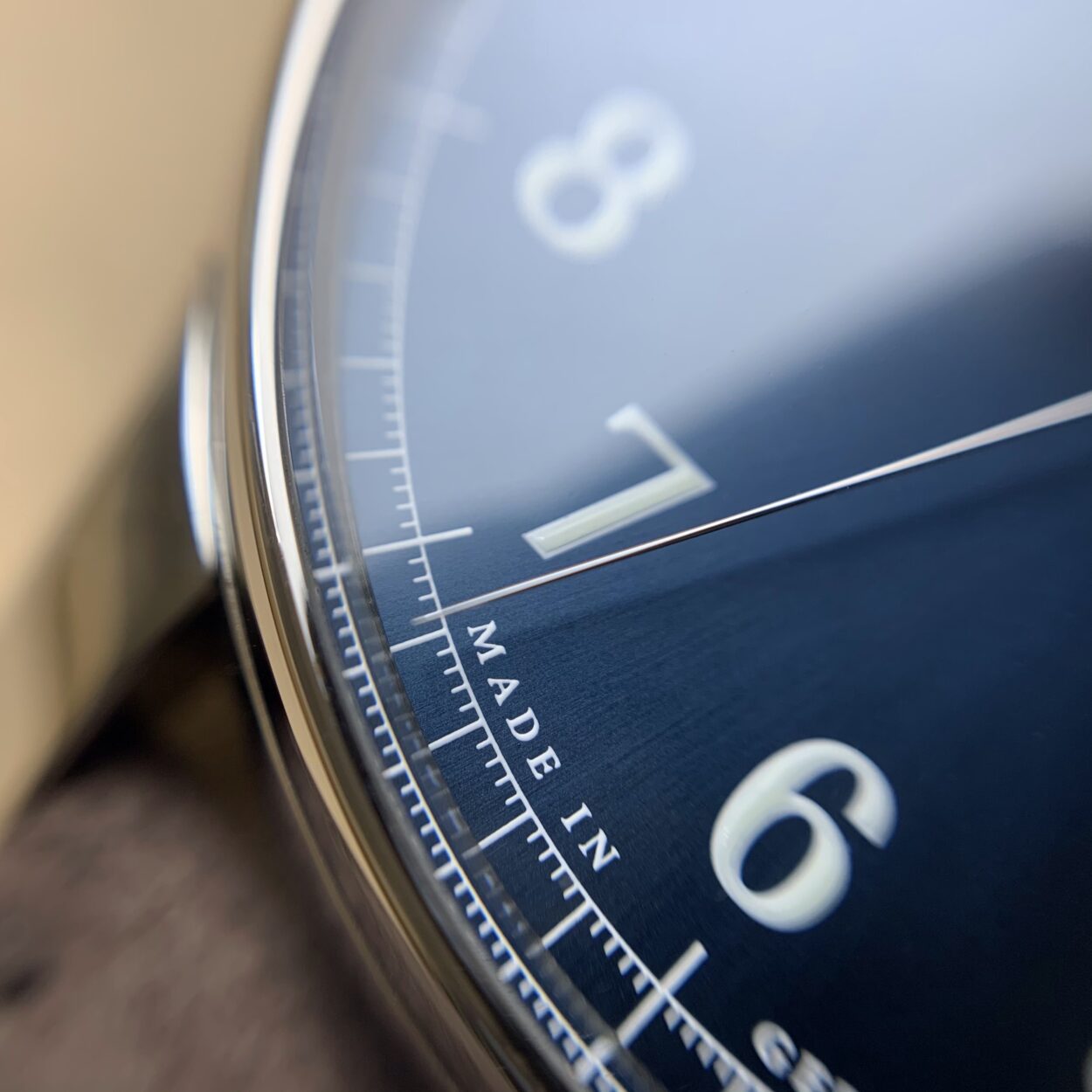 morritz grossman central second blue dial